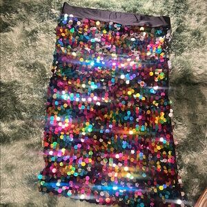 Multicolor Sequin Women's Skirt